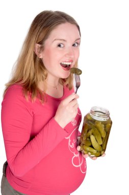 Tasting pickle clipart