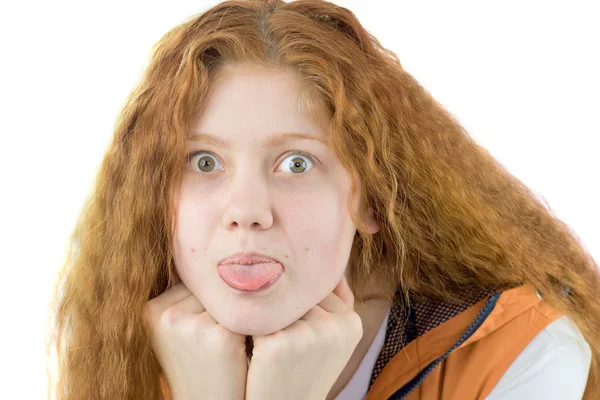Niegrzeczna nastolatka — Zdjęcie stockowe