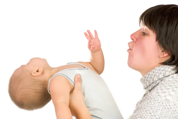 Doigt à mâcher bébé — Photo
