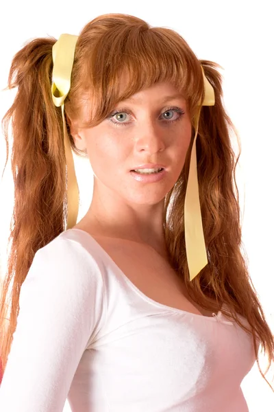 Redhead woman — Stock Photo, Image