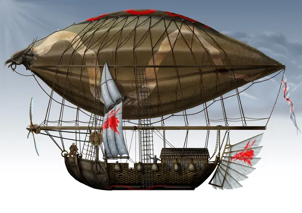 Illustration Zeppelin — Stock Photo, Image