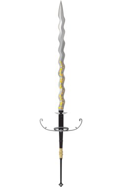 Two-Handled sword. clipart