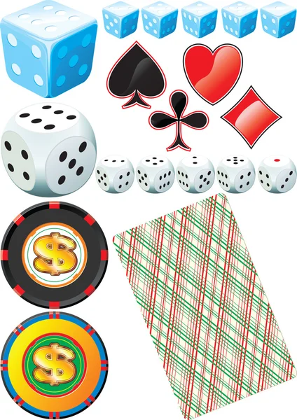 Комплект казино — стоковый вектор