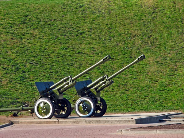 2 つの大砲 — ストック写真