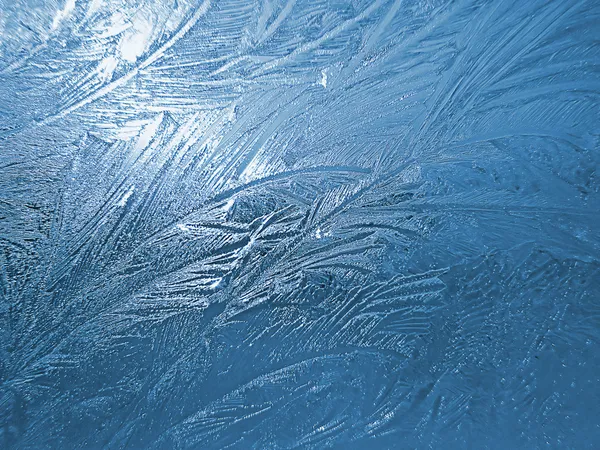 Janela congelada — Fotografia de Stock