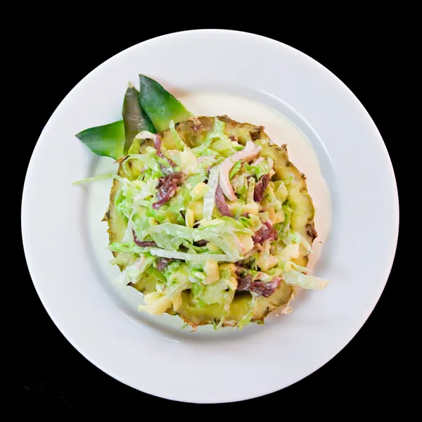 Salada com abacaxi — Fotografia de Stock