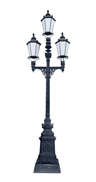 Drievoudige lantaarnpaal — Stockfoto
