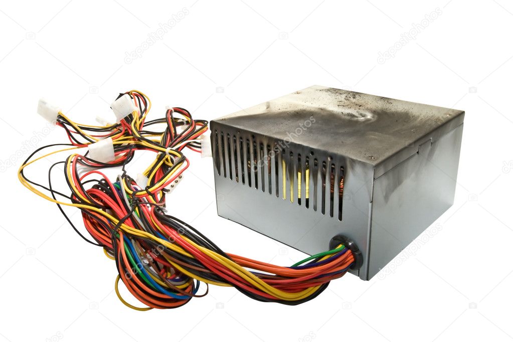 Burnt power supply — Stock Photo © Goodday 1036014