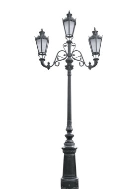 Triple lamppost clipart