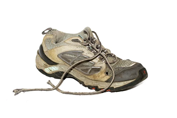 Sapato de corrida velho — Fotografia de Stock