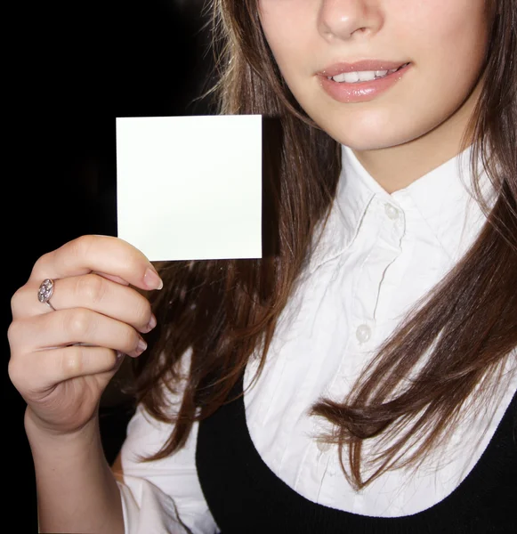 Card in hand — Stock Photo, Image