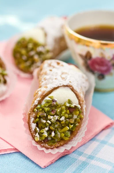 stock image Italian cannoli sweets