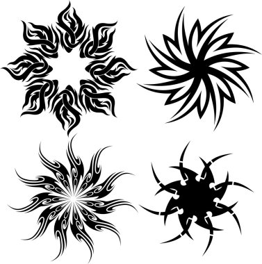 Tribal tattoo clipart