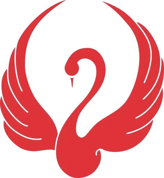 Logo del cisne — Vector de stock
