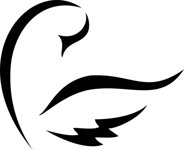 Kuğu logosu — Stok Vektör