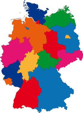 Germany map clipart