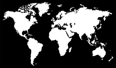 Map of world clipart