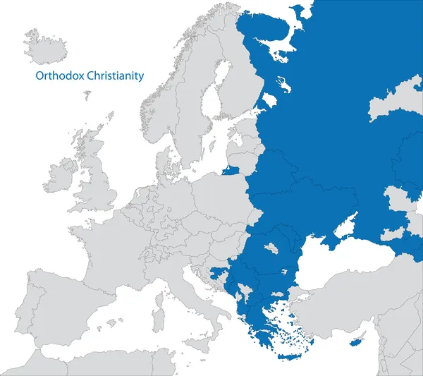 Ortodoxia Európában — Stock Vector