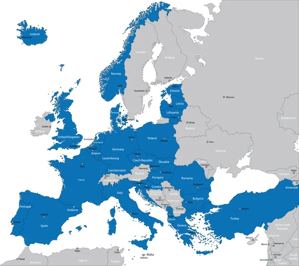 La OTAN en Europa — Archivo Imágenes Vectoriales