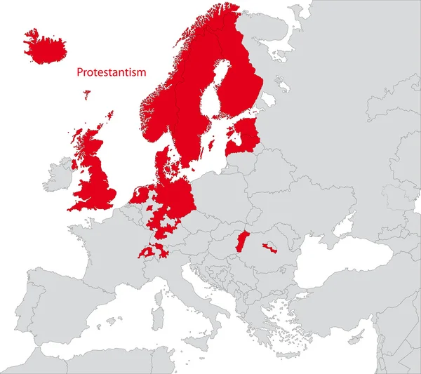 Protestantismo na Europa —  Vetores de Stock