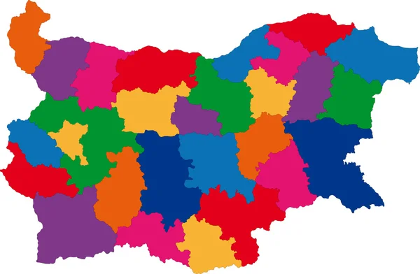 Bulgaria mappa — Vettoriale Stock