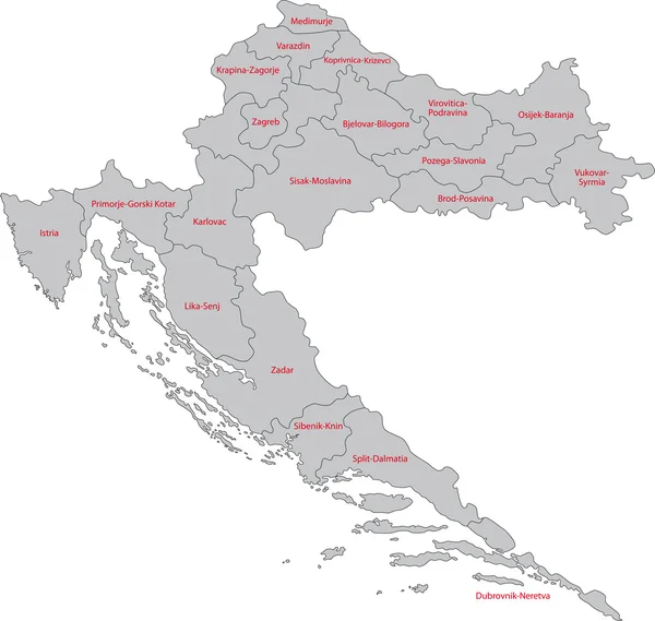 Croacia — Vector de stock