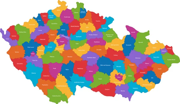 チェコ共和国地図 — ストックベクタ
