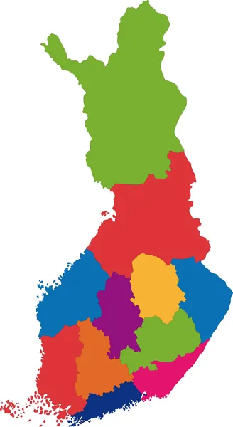 Finland karta — Stock vektor