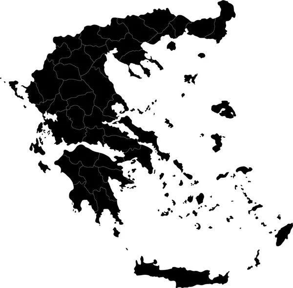 Grécia Mapa — Vetor de Stock