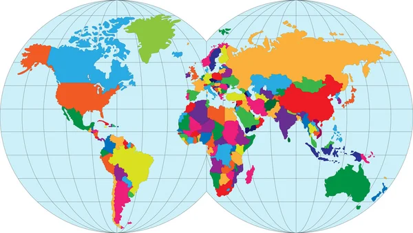 Χάρτης του κόσμου — Διανυσματικό Αρχείο
