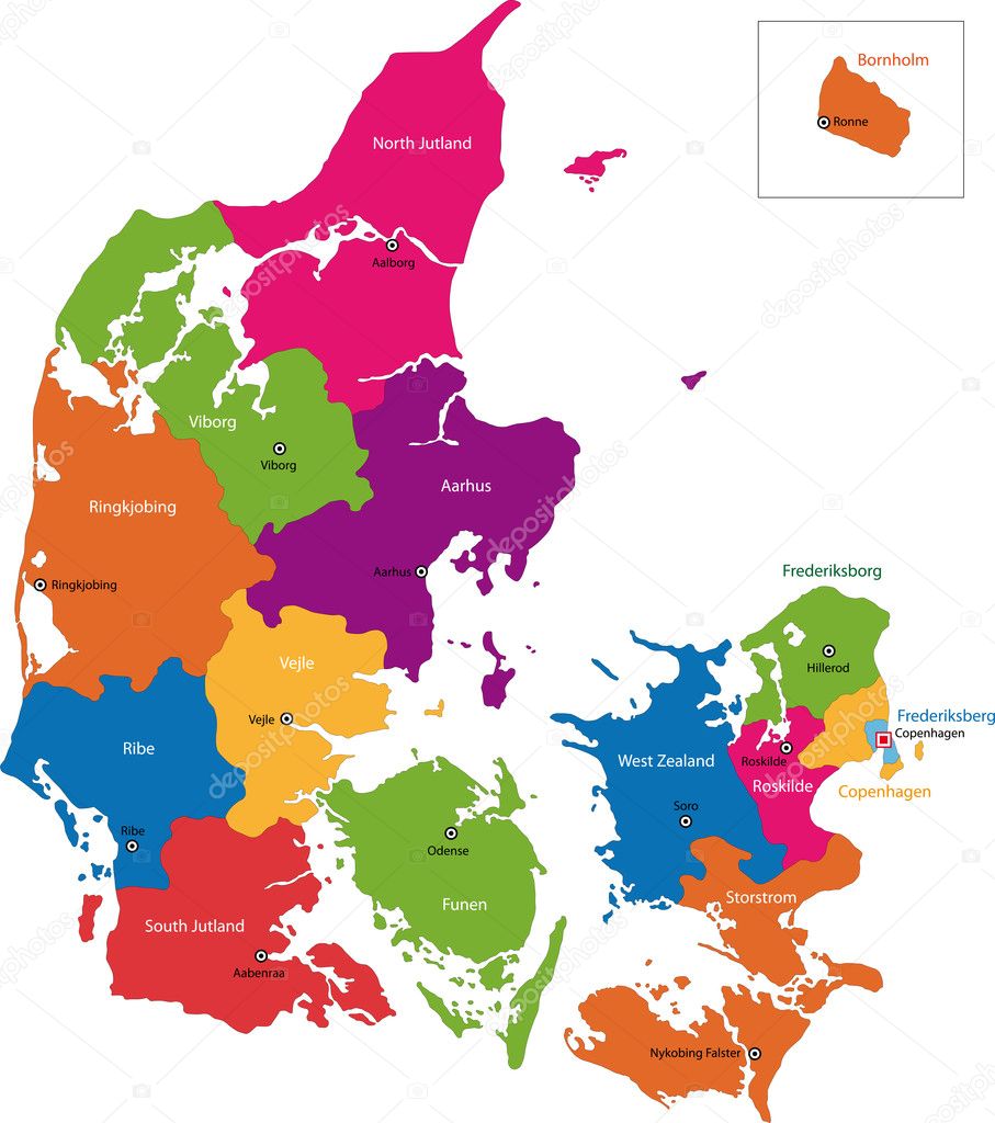 Depositphotos 1144076 Stock Illustration Denmark Map 