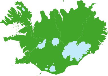 Iceland map clipart