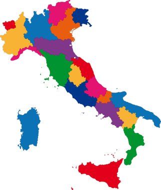 Italy map clipart