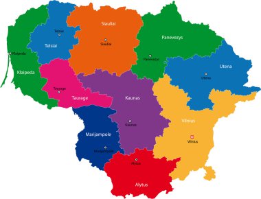 Litvanya Haritası