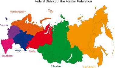 Russia map clipart