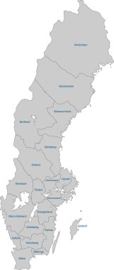 Sweden map clipart