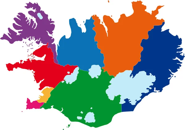Repubblica d'Islanda — Vettoriale Stock