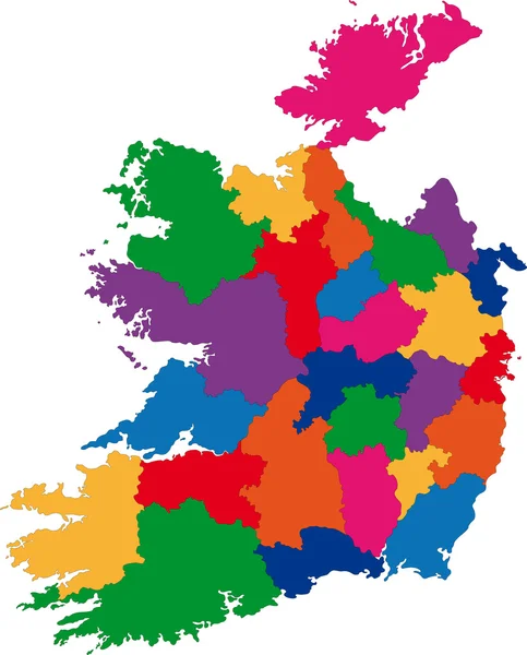 Republik Irland Karte — Stockvektor