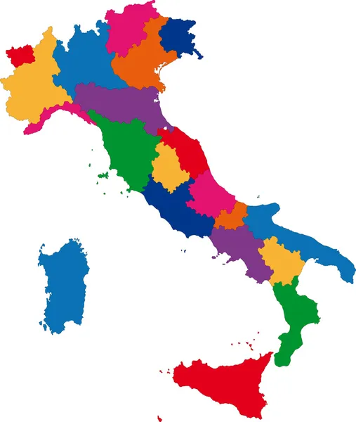 Italia Mapa — Vector de stock