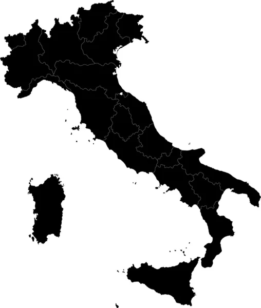 Mappa Italia — Vettoriale Stock