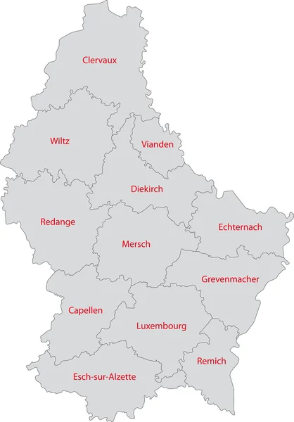 Lussemburgo — Vettoriale Stock