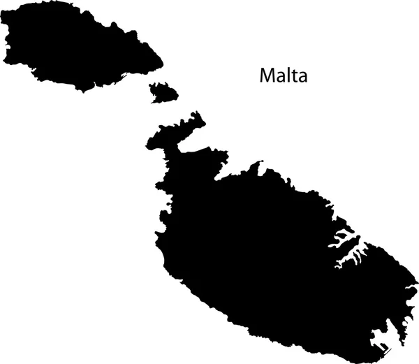 Карта Мальти — стоковий вектор