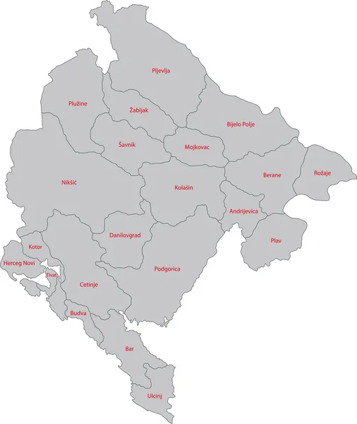 Чорногорія — стоковий вектор