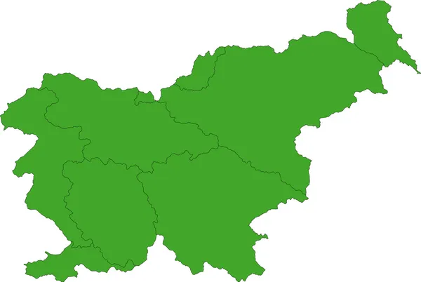 슬로베니아 지도 — 스톡 벡터