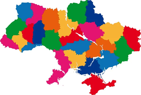 Administrative divisions of Ukraine — Stock Vector