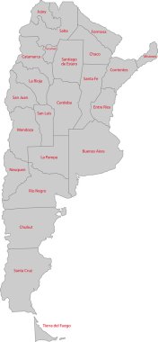 Argentina map clipart