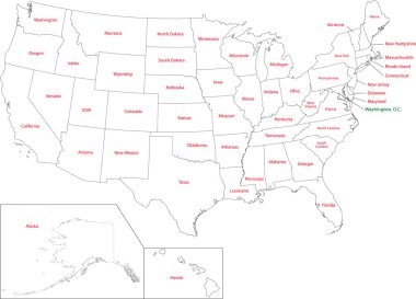 Anahat USA Haritası
