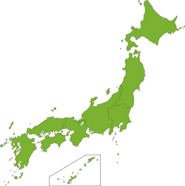 Japonsko — Stockový vektor