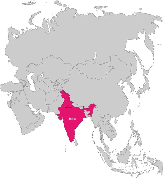 India — Vettoriale Stock