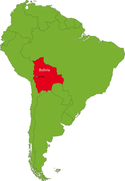 Republikken Bolivia – Stock-vektor